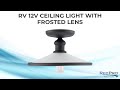 Ceiling Mounted Light with Frosted Shade