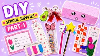 DIY 11 Cute and unique school supplies 💡(part 1)|School supplies ideas|#diy #craft Ayeshacraft