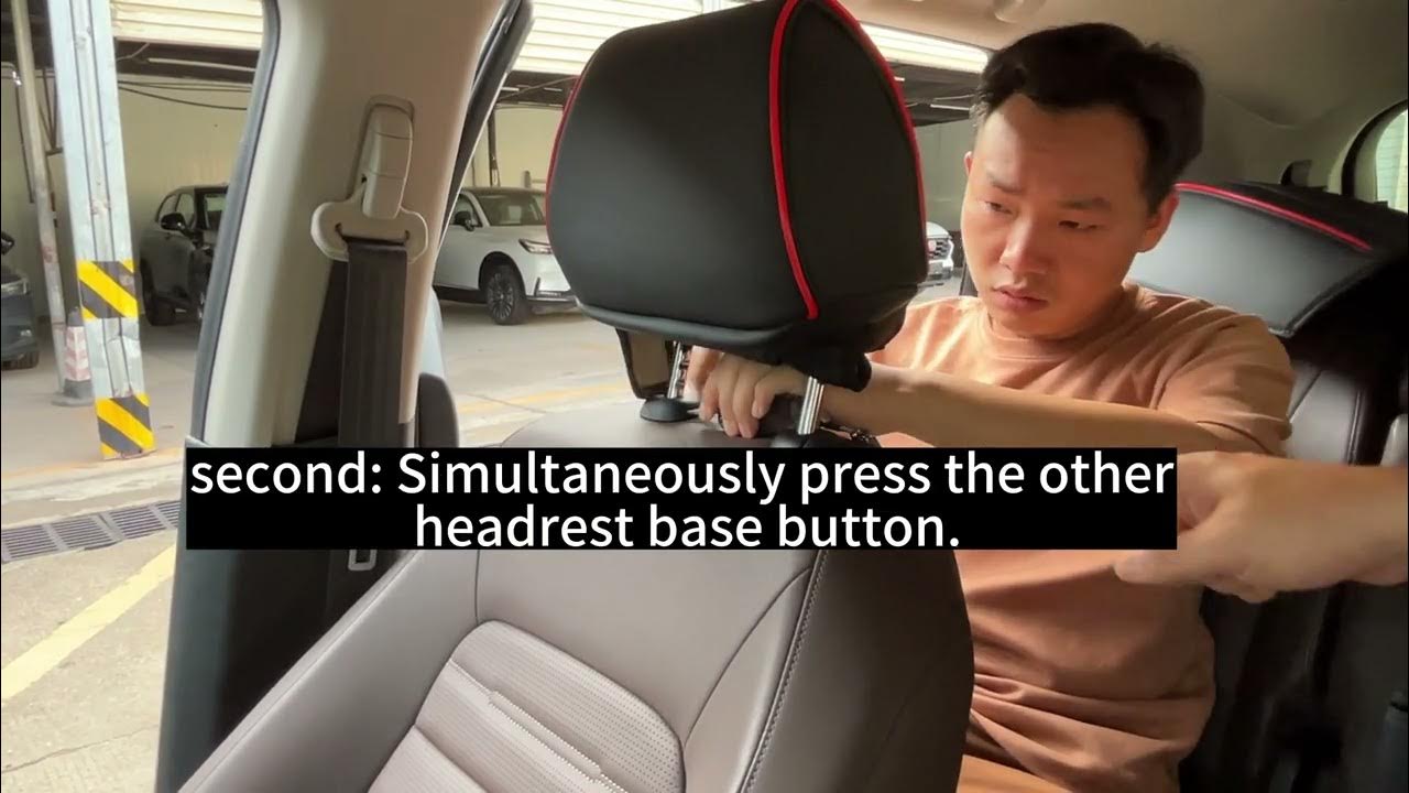 How to remove the front headrests of a car YouTube