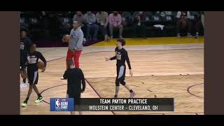 LaMelo Ball wins a game of knock out to close out Rising Stars Practice in Clevland