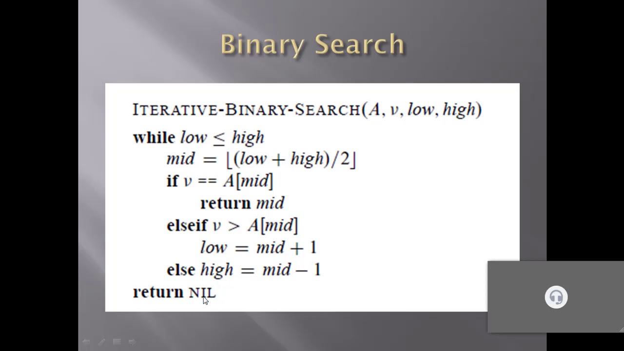 Binary Search Algorithm - YouTube