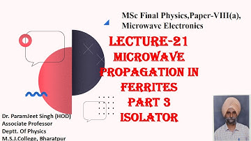 #MSc #Learning Physics, FERRITE ISOLATOR