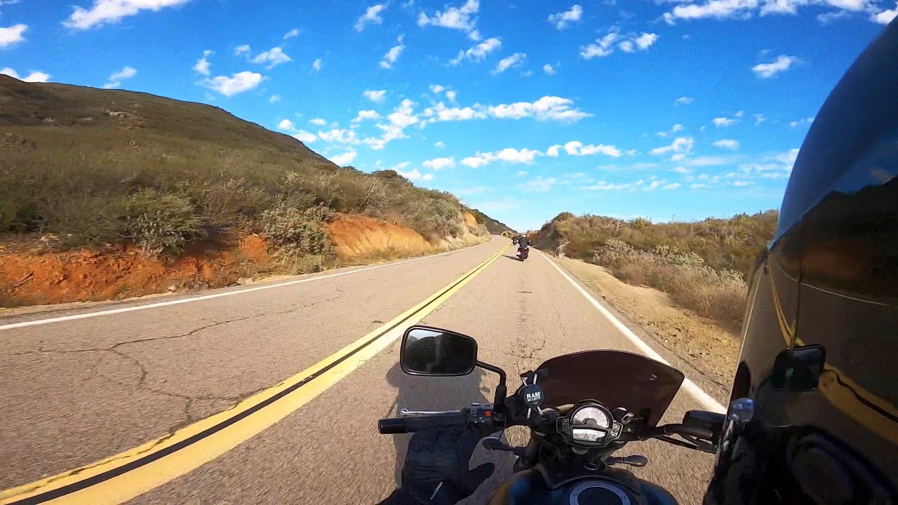 Lyons Valley Road, San Diego County Anvesh's Motorcycle GoPro