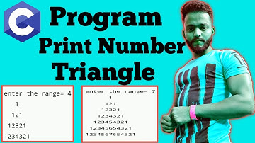 C program To Print Number Triangle | Number Triangle in C | Ubuntu Linux