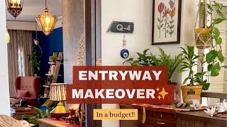 ENTRYWAY MAKEOVER✨How To Decor In a Budget| Home Entrance Decoration ideas | #home #decoration