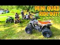 MINI QUAD RIDEOUT WITH MMM BOOGIE AND BM FATTY ! | BRAAP VLOGS
