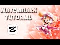 How i make my watermark for my edits on capcut watermark tutorial