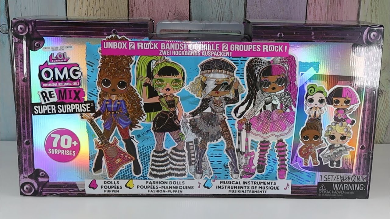 LOL Surprise OMG Remix Super Surprise Lot Fashion Dolls 4 Dolls