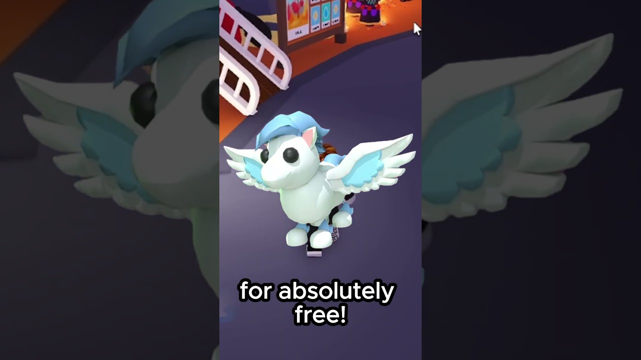 Free winged horse giveaway in #adoptme