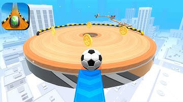 Sky Rolling Ball 3D - All Levels Gameplay Android, iOS #5 ( Level 52 - 55 )