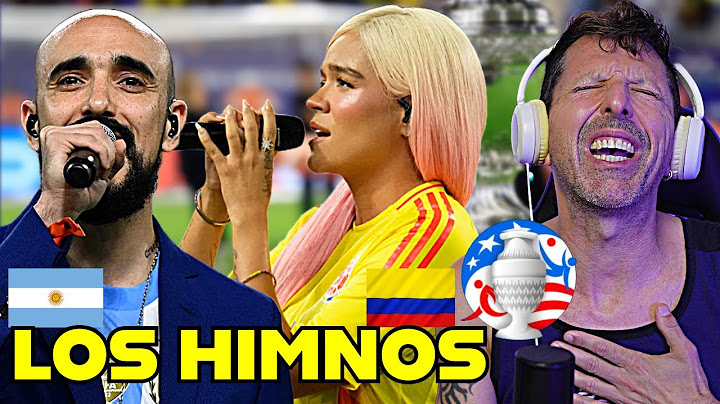 KAROL G y ABEL PINTOS interpretan el HIMNO NACIONAL en la FINAL DE LA COPA AMÉRICA | REACCIÓN