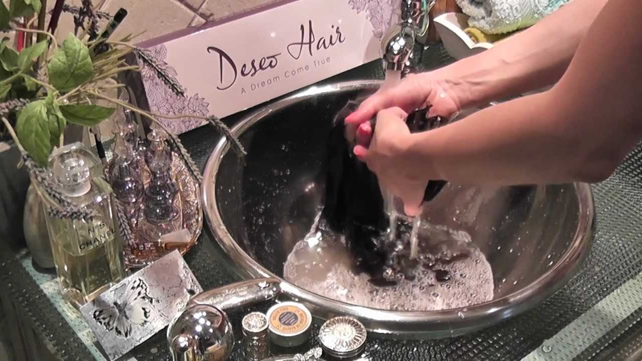 Cómo lavar tus extensiones de clip Deseo Hair