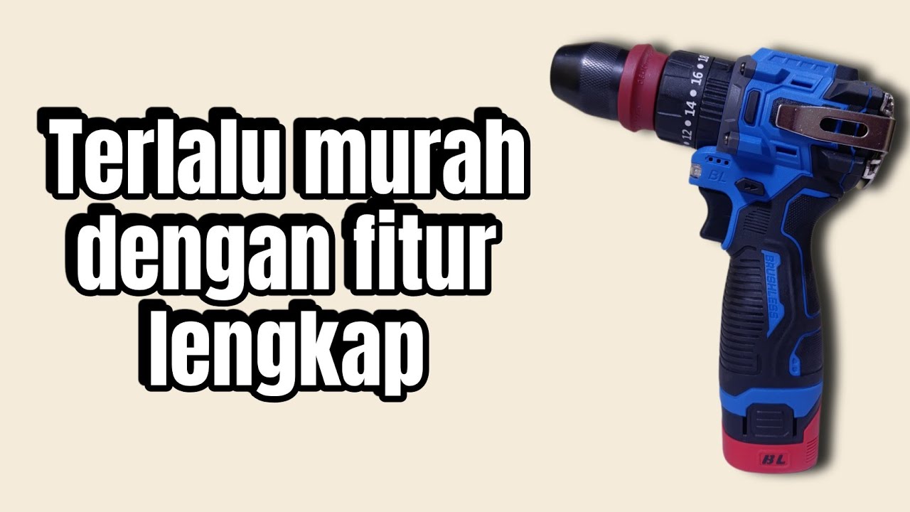 DMS BRUSHLESS BOR BISA LEPAS KEPALA 16V