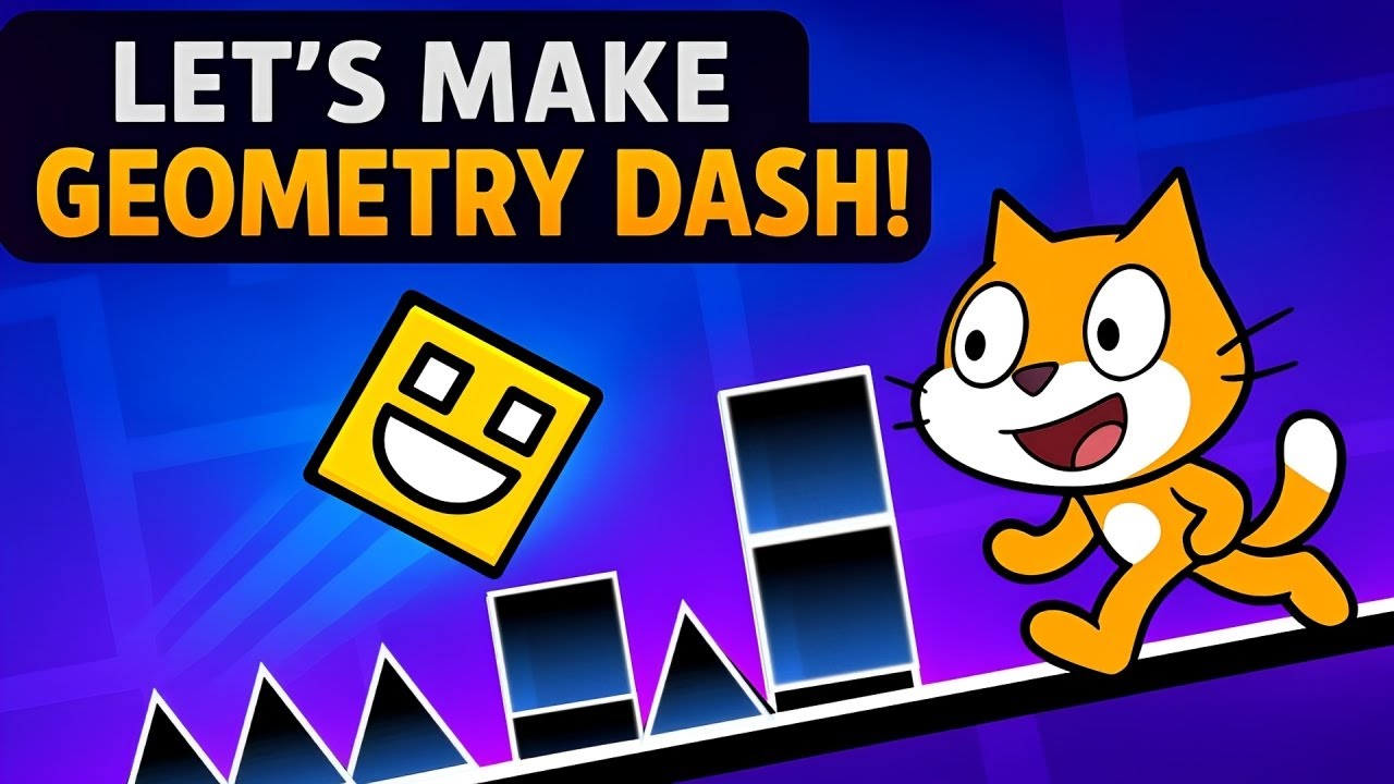 How to Make Geometry Dash in Scratch - YouTube