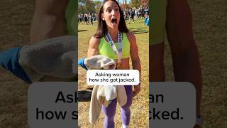 Asking woman how she got jacked. #crossfit #motivation #interview #workout #fitness