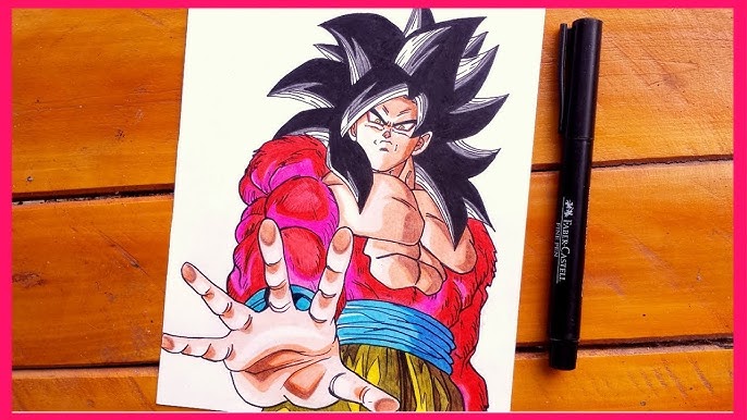Como desenhar Goku Xeno ( Super Dragon Ball Heroes ). #Goku