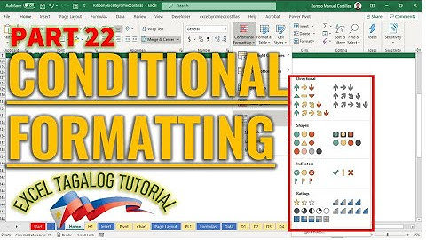 [Excel Tagalog Tutorial #22] Conditional Formatting