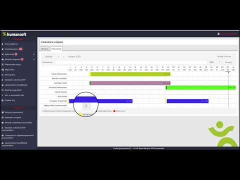 Portal Pracowniczy - Kalendarz urlopów i innych nieobecności | Humansoft ERP
