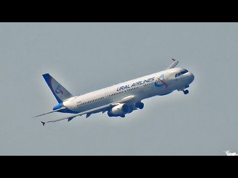 Airbus A321 — Уральские авиалинии. Захват глиссады. Выпуск шасси. Жуковский.