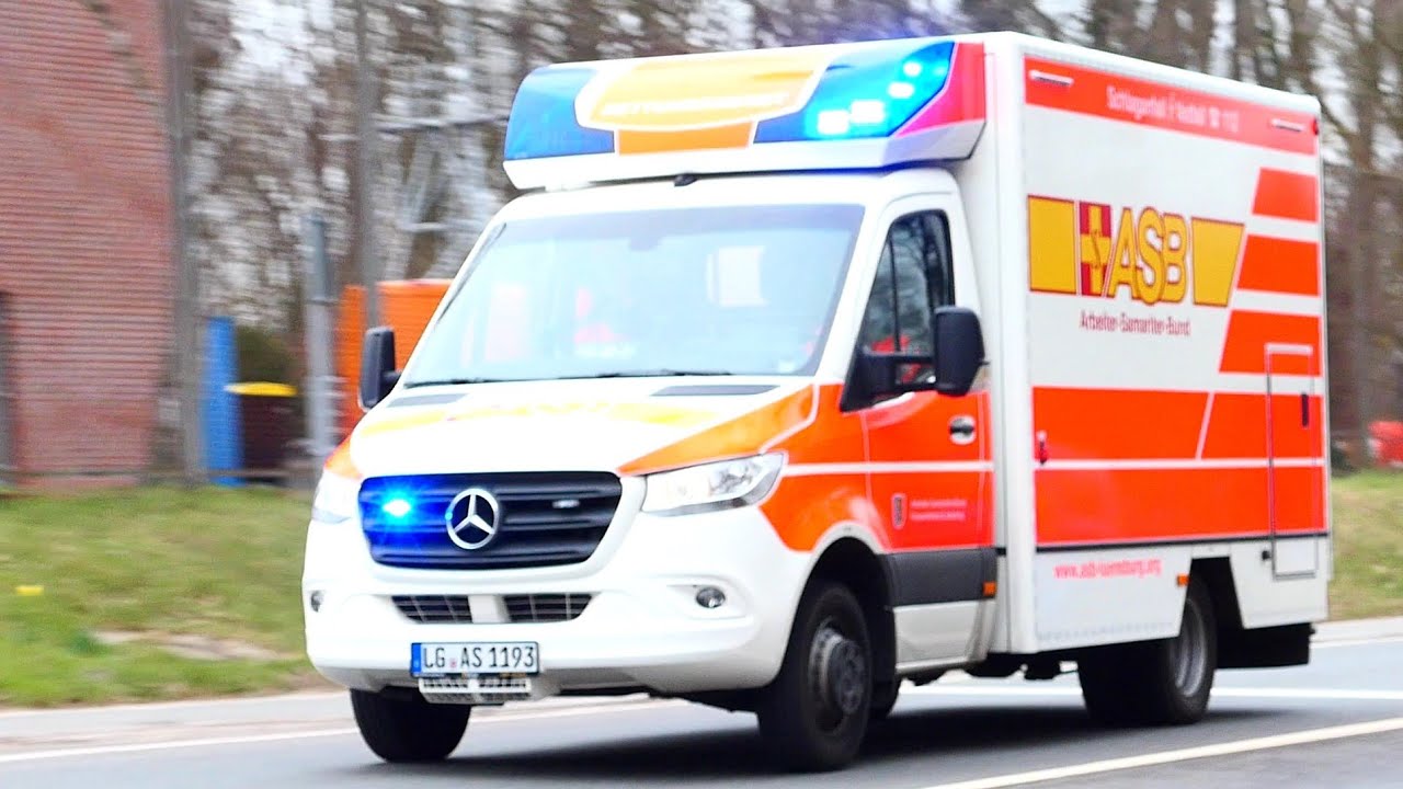 [Neufahrzeug mit Pressluft ] 5x Neuer RTW ASB Lüneburg - YouTube