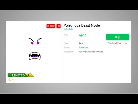 Roblox Poisonous Beast Mode Released Youtube - poisoned in roblox