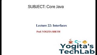 Interface in JAVA