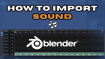🎵 How to Import Sound in Blender | Easy Audio Setup Guide! 🔊🎬