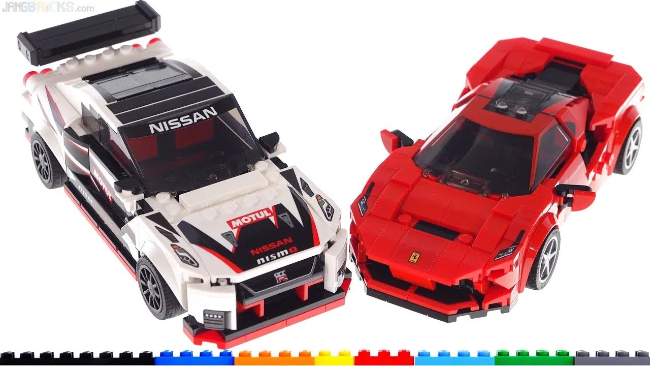 🔄 LEGO Speed Champions 2020 Ferrari F8 Tributo & Nissan GT R