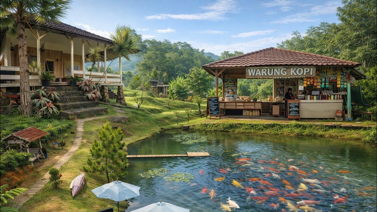 Bikin Takjub‼️Melihat Kolam Ikan Di Tengah Alam Indah Sumedang