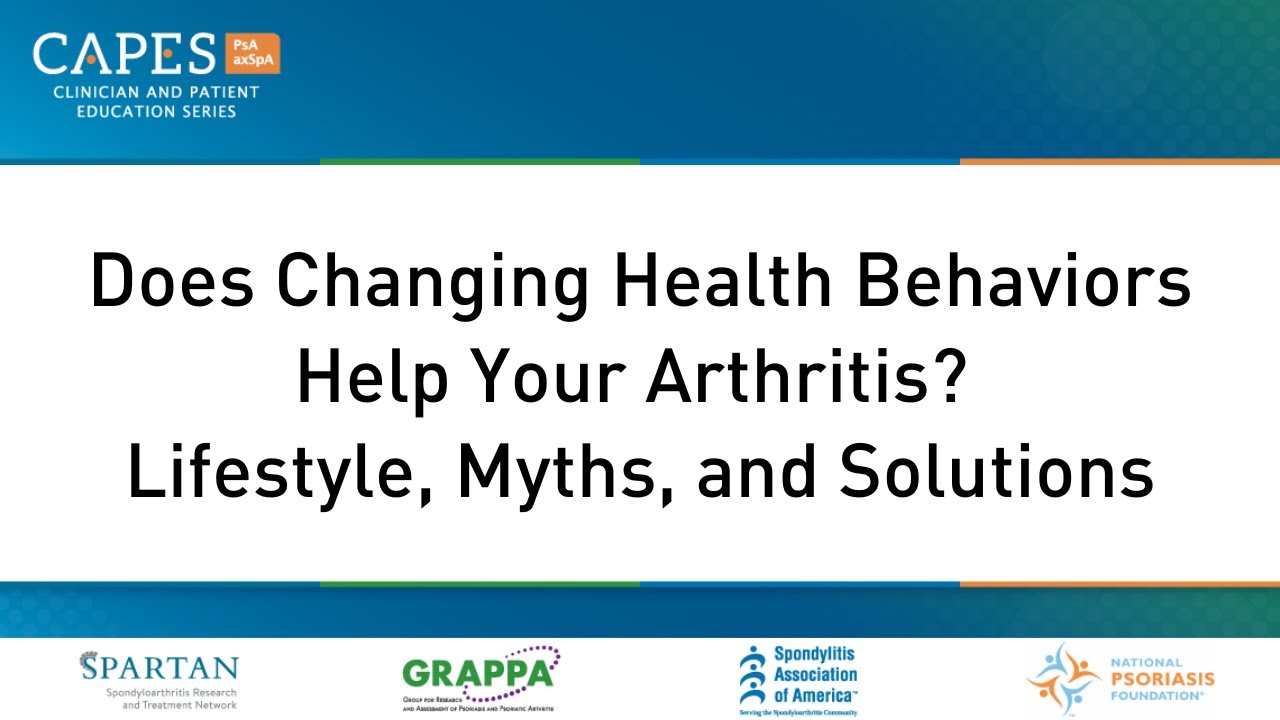 Does Changing Health Behaviors Help Your Arthritis? Lifestyle, Myths