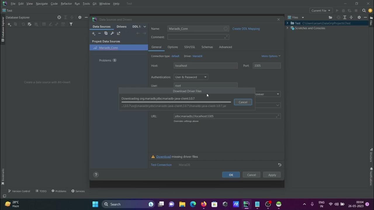 How to connect mariadb with datagrip - YouTube