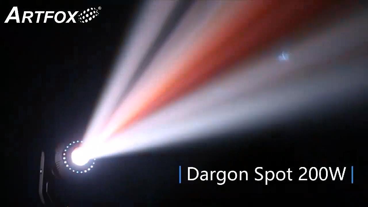 Artfox Dragon spot 200w LED 200w light source YouTube