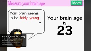 Brain Age Fairly Young - Dr. Kawashimas Brain Training How Old Is Your Brain? Soundtrack