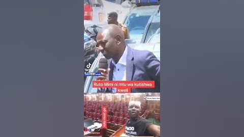 Angry protester sit on wetangula's seat in parliament as he says! 'RUTO MUST GO!!'