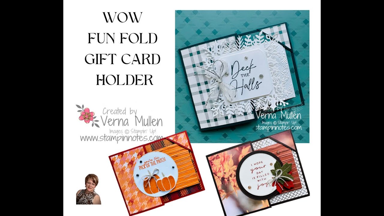 Wow Fun Fold Gift Card Holder - YouTube