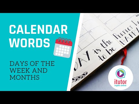 Língua Inglesa – Days of the week and months of the year: Dias da semana e  meses do ano – Conexão Escola SME