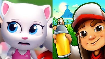 Subway Surfers vs Talking Tom Gold Run Android Gameplay