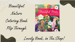 Beautiful Birds Coloring Book Flip Through