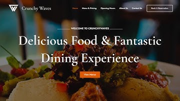 Landing page design food restaurant website using Elementor WordPress | Transparent Header | Part 1
