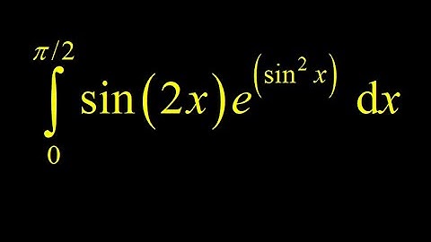 Definite integral sin(2x)e^(sin(x))^2 using a formal u substitution with a trig identity for sin(2x)