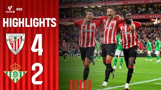 RESUMEN | Athletic Club 4-2 Real Betis | LaLiga EA Sports 2023-24 MD3