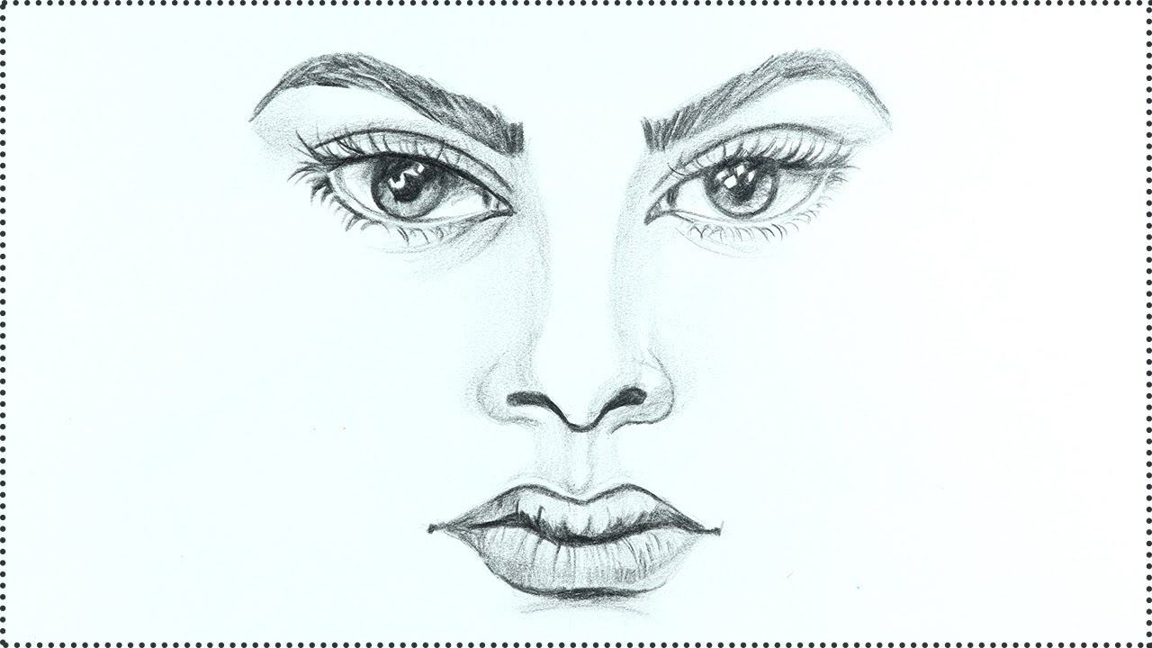 Pencil Sketch - Mark 2 | human Face - YouTube