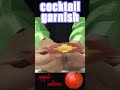 cocktail garnish【apple edition】 #shorts