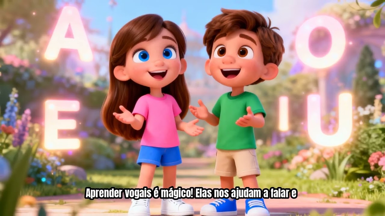 As vogais magicas  do jardim