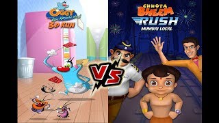 Oggy 3D Run vs Chhota Bheem Surfer - Mumbai screenshot 5