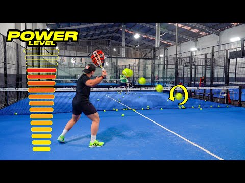 Improving padel volley power and slice technique.