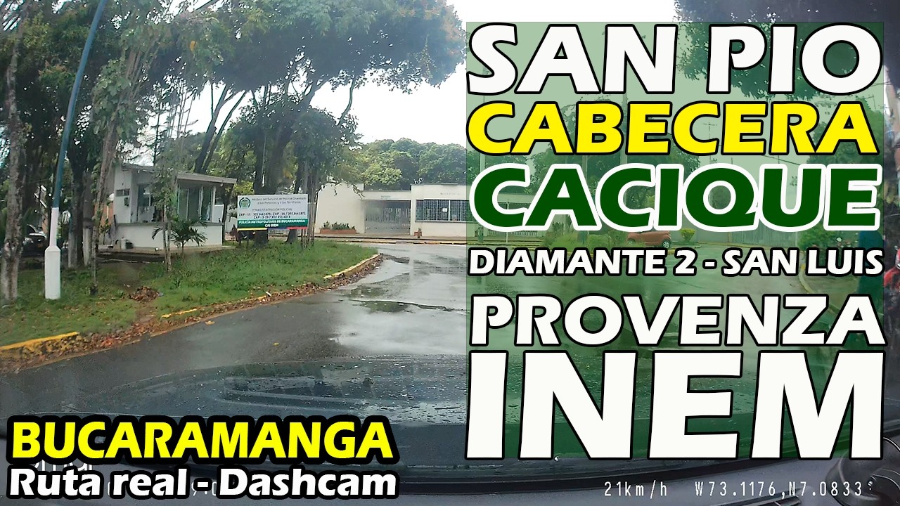 Rutas de Bucaramanga 3 - Recorrido urbano en Dashcam