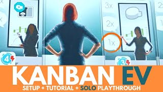 Kanban EV Board Game | Full Solo Playthrough | Part 1 | Setup | How to Play | Solitare Tabletop Game