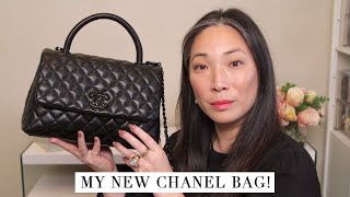 UNBOXING CHANEL MINI FLAP BAG WITH TOP HANDLE | What fits inside?