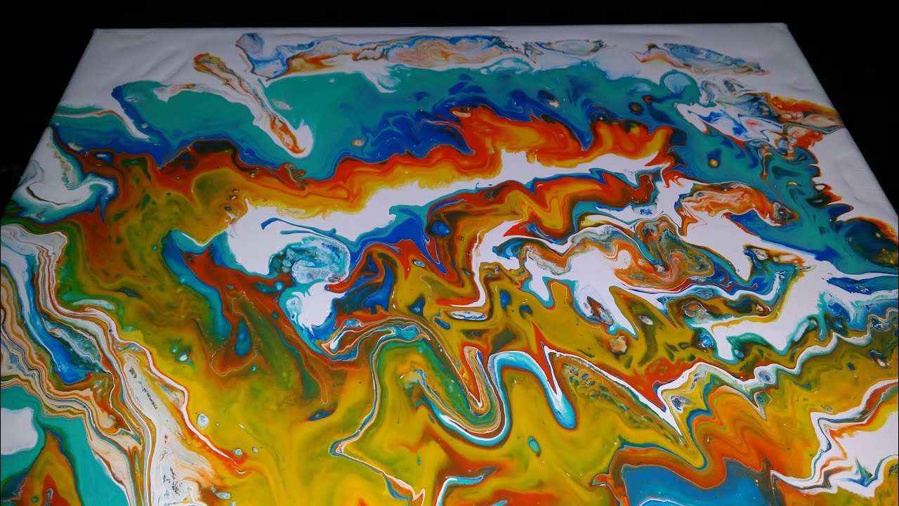 E18 Acrylic Pouring: How to do a Pour With Negative Space - WHITE - YouTube